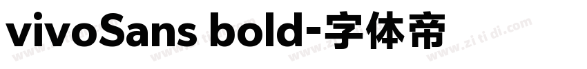 vivoSans bold字体转换